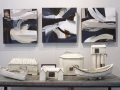 Midnight River I-III with Mary Fischer sculptures July 2017